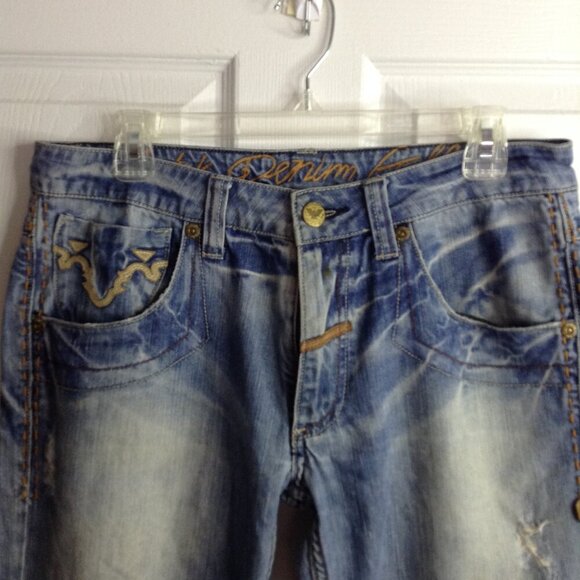 Vtg. Antik Denim, Men's 31, Embellished, Embroidered; Western, Rodeo, Cowboy - Picture 3 of 4